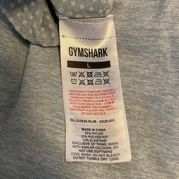 Gymshark Seamless Leggings, light blue/grey - Picture 4 of 4